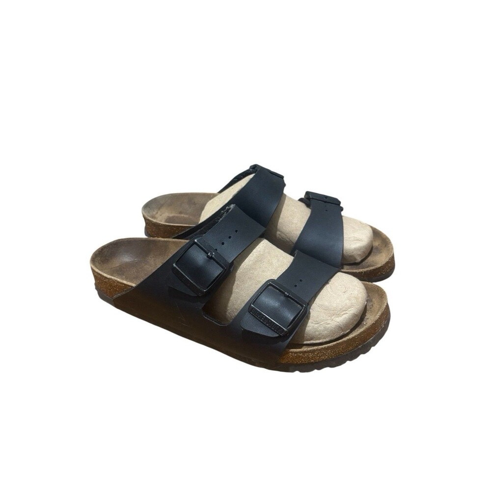 Birkenstock Arizona Birko-Flor Black Sandals Size 40 EU 9-9.5 US - Picture 2 of 8